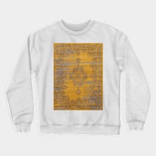 Mustard antique rug Crewneck Sweatshirt